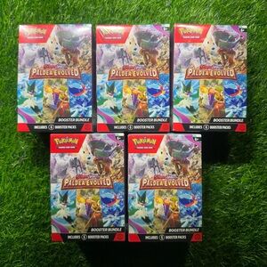 5x 2023 Pokemon Scarlet & Violet ‘Paldea Evolved Booster Bundle’